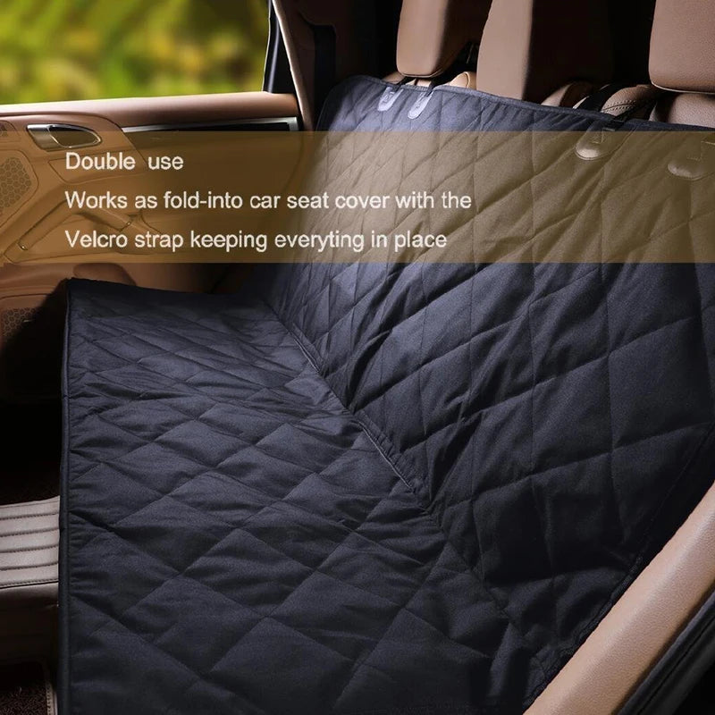 143×153CM Double Zipper Car Pet Seat Pad Waterproof Dirt Resistant Suitable Multiple Models Solid Color Cars Rear Seats Cushion