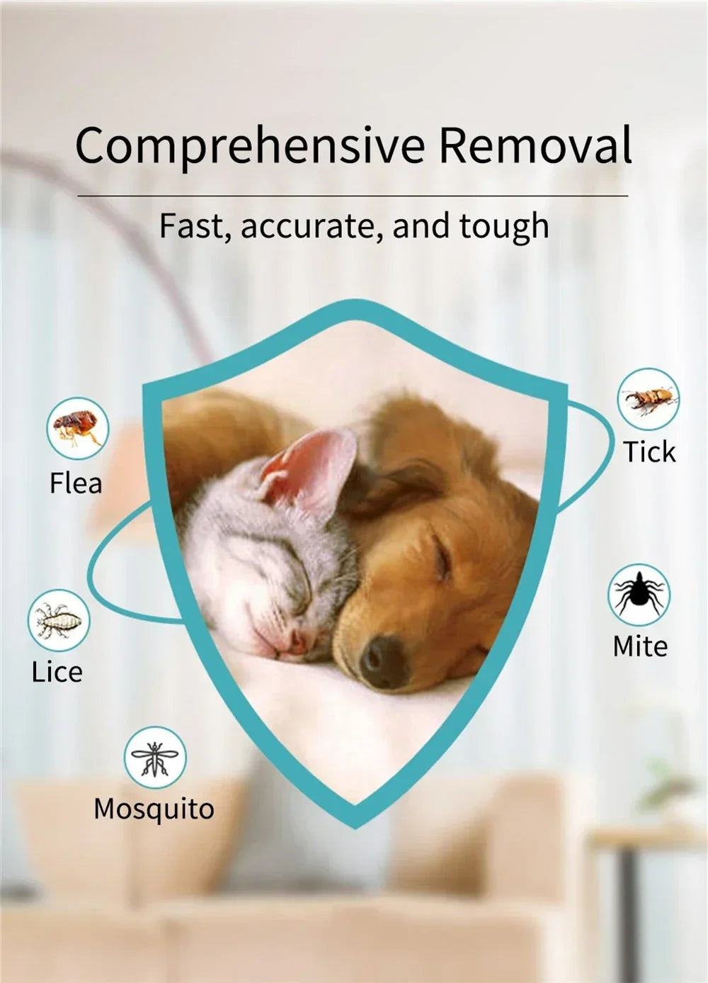Pet Dog Flea Killer Vitro Drops Long-Lasting Control Repel Anti Fleas Cat Ticks Lice Insect Remover For Cats Dogs Repeller 120ML