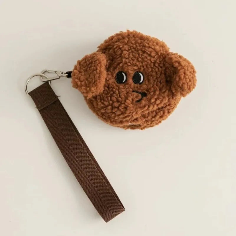 1PC Pet Bag Cute Plush Outdoor Portable Waste Bag Dispenser Carrier Dog Clean Bag Holder Storage Box Bag Accessories