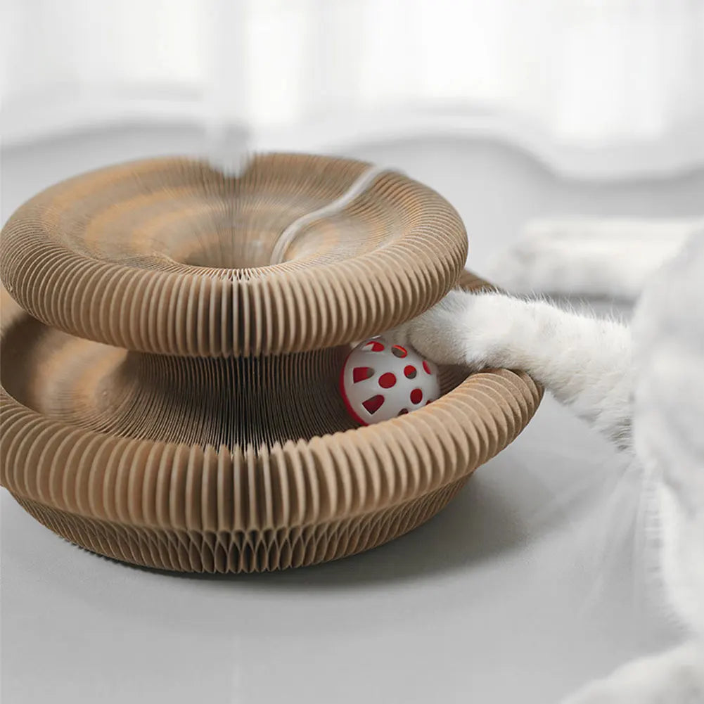 Magic Organ Cat Scratching Board Interactive Scratcher Cat Toy Cat Accordion Toy Cat Grinding Claw Scratching Board Pet Supplies