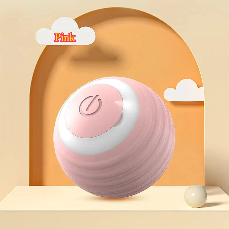 Automatic Rolling Ball Cat Toy Rechargeable Interactive Smart Pet Electric Mouse Imitation Tail for Dog And Cat Training