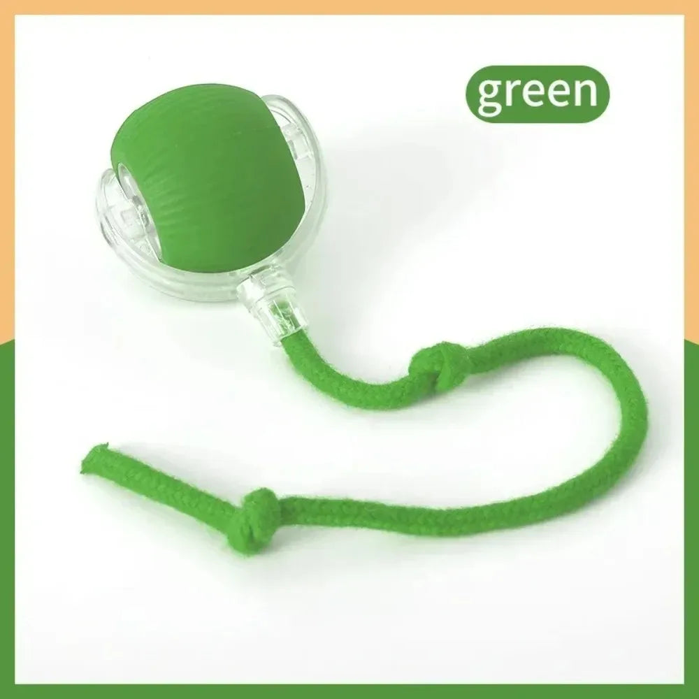Automatic Rolling Ball Cat Toy Rechargeable Interactive Smart Pet Electric Mouse Imitation Tail for Dog And Cat Training