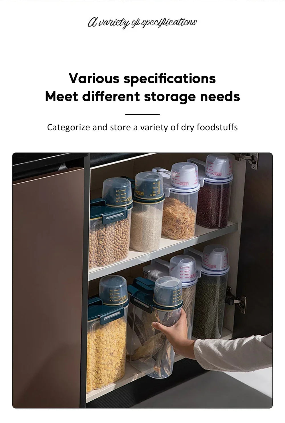 Dog Food Storage Bucket Pet Food Grain Storage Tank Kitchen Storage Rice Box Cat Food Grain Sealed Jar Dog Cat Accessories