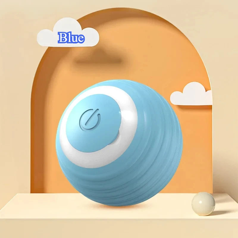 Automatic Rolling Ball Cat Toy Rechargeable Interactive Smart Pet Electric Mouse Imitation Tail for Dog And Cat Training