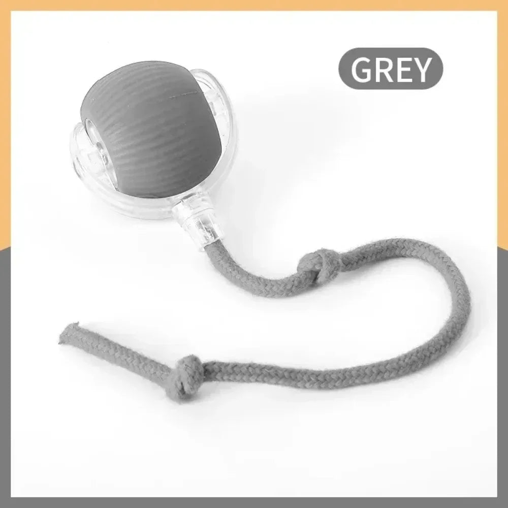 Automatic Rolling Ball Cat Toy Rechargeable Interactive Smart Pet Electric Mouse Imitation Tail for Dog And Cat Training