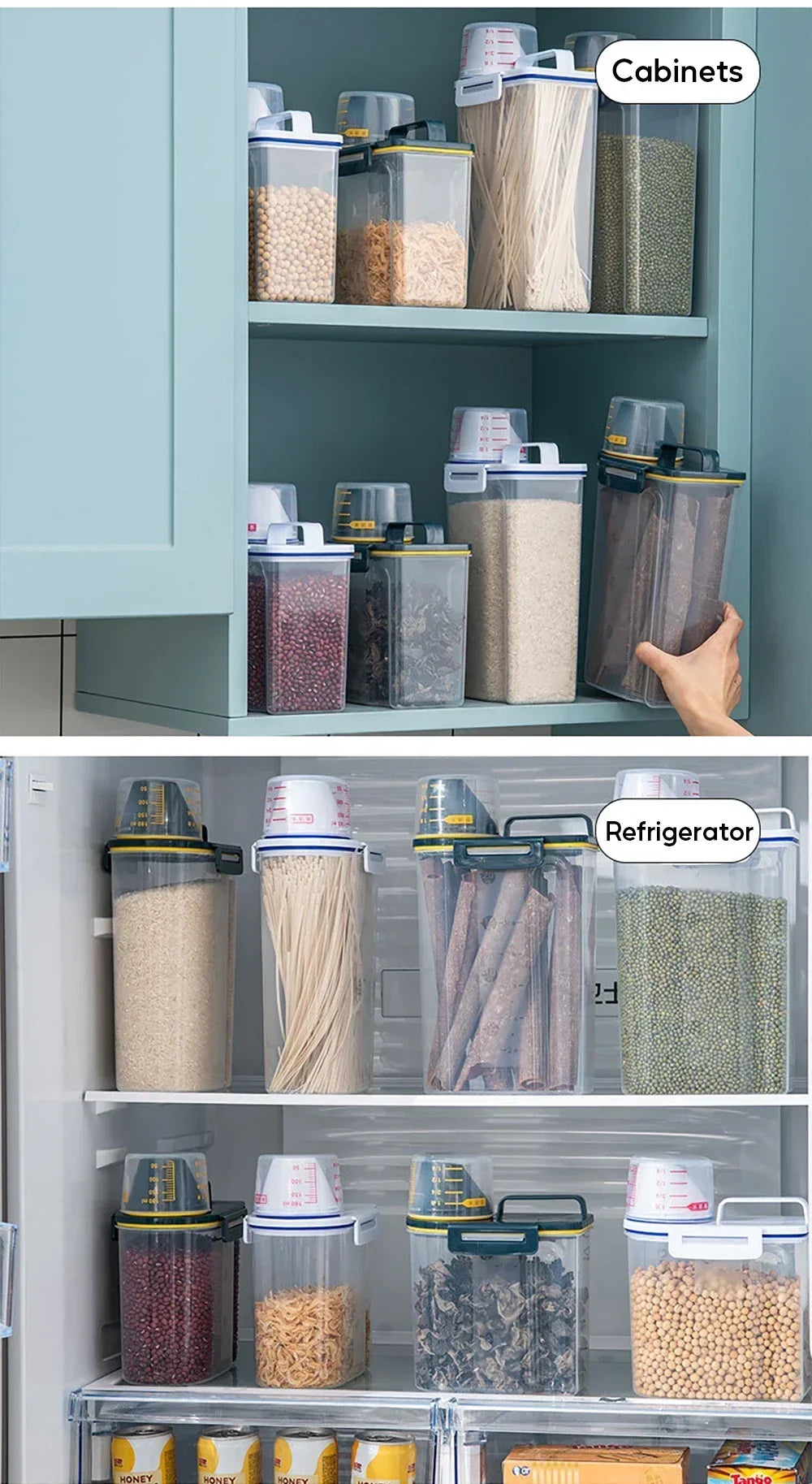 Dog Food Storage Bucket Pet Food Grain Storage Tank Kitchen Storage Rice Box Cat Food Grain Sealed Jar Dog Cat Accessories