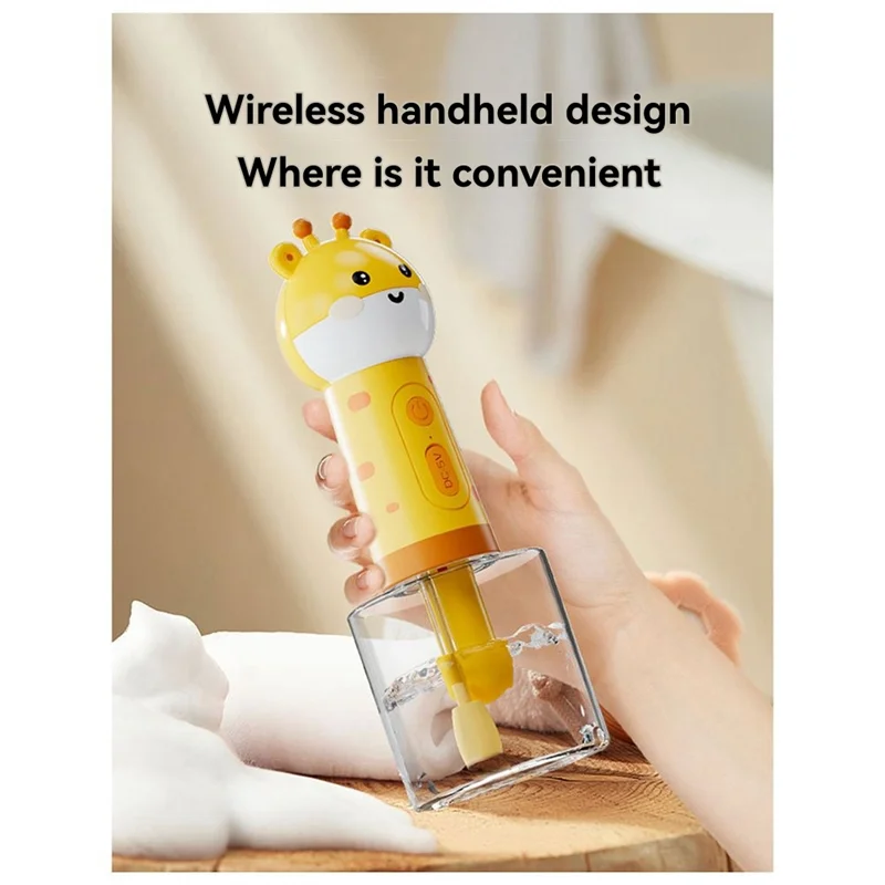 Automatic Foam Soap Dispenser Cordless Pet Bath Cleaning Electric Dog Shampoo Foam Machine Pet Sprayer Supplies