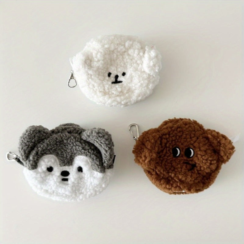 1PC Pet Bag Cute Plush Outdoor Portable Waste Bag Dispenser Carrier Dog Clean Bag Holder Storage Box Bag Accessories