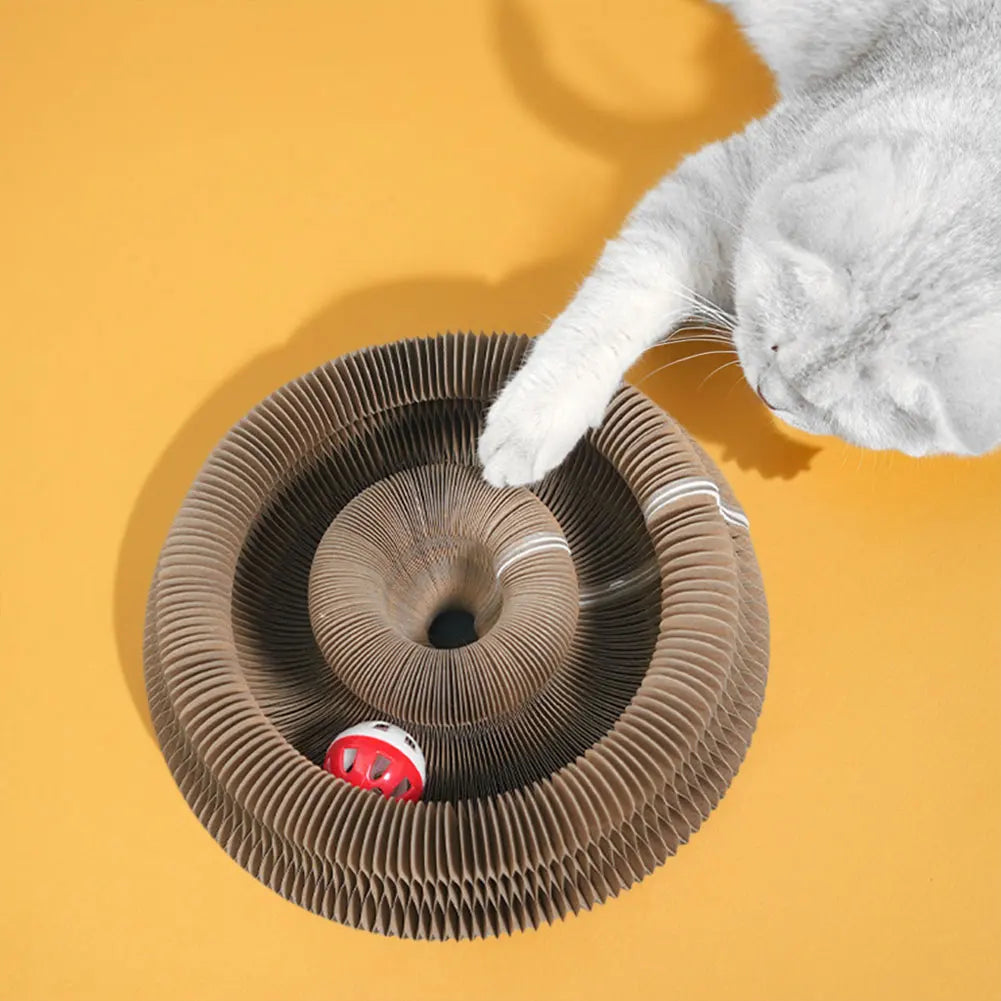 Magic Organ Cat Scratching Board Interactive Scratcher Cat Toy Cat Accordion Toy Cat Grinding Claw Scratching Board Pet Supplies