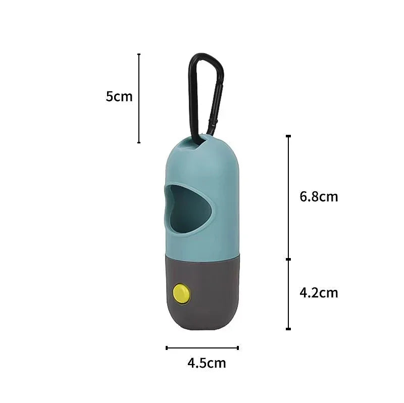 Led Light Dog Poop Bags Dispenser Degradable Waste Bag Outdoor Portable Pet Trash Bags Dog Cat Cleaning Supplies Accessories