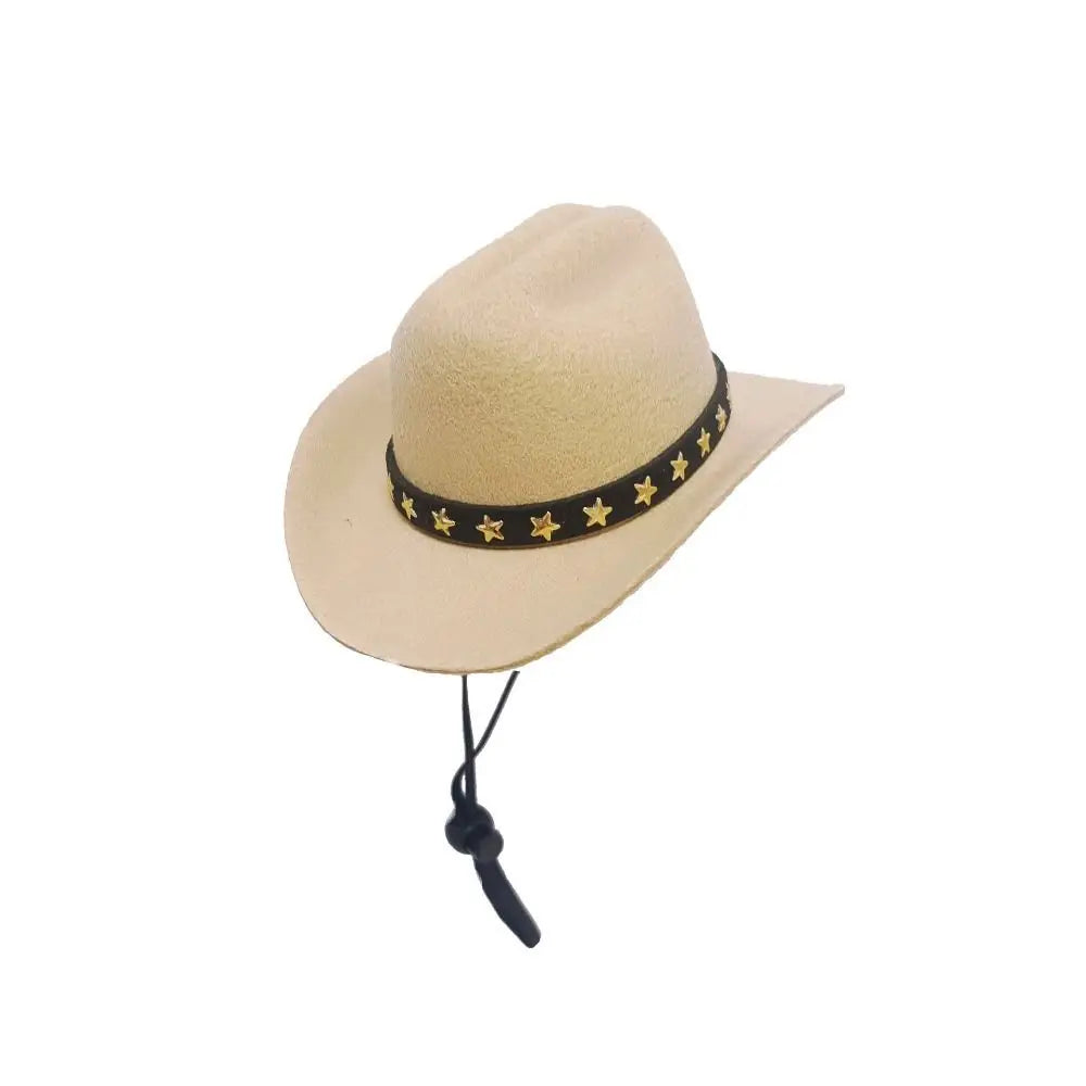 Adjustable Funny Pet Dog Hat Outdoor Summer Pet Accessories Dogs Cats Headwear Cowboy Hats Dog Cat