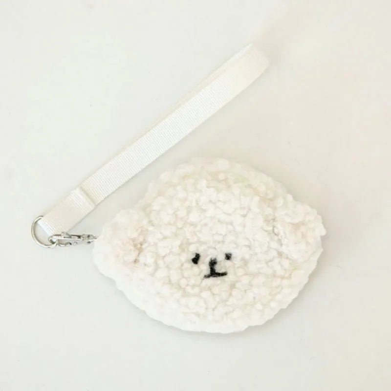 1PC Pet Bag Cute Plush Outdoor Portable Waste Bag Dispenser Carrier Dog Clean Bag Holder Storage Box Bag Accessories