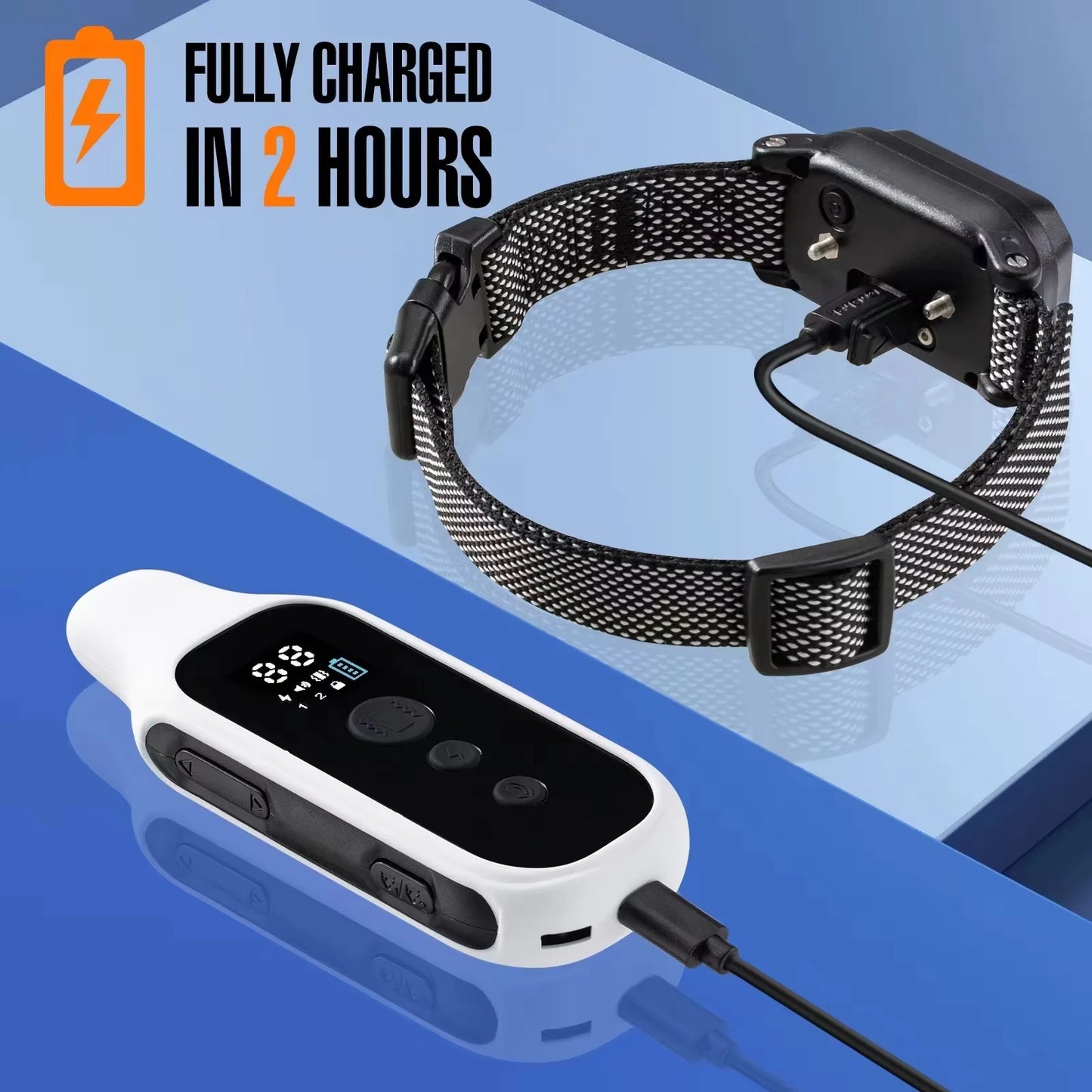 800m Digital Dog Training Collar Waterproof Rechargeable Remote Control Pet with LCD Display for All Size Shock Vibration Sound