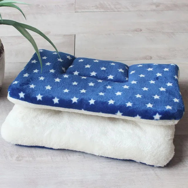 Flannel Pet Mat Dog Bed Cat Bed Thicken Sleeping Mat Dog Blanket Mat For Puppy Kitten Pet Bed for Small Large Dogs Pet Supplies